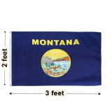 2'x3' Montana Nylon Outdoor Flag